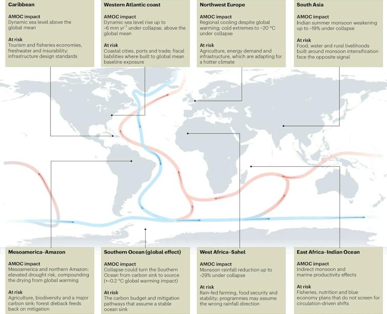 Annotated world map